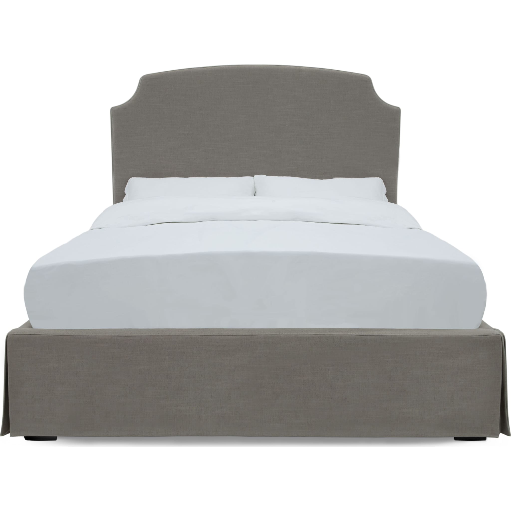 Laurel UpholsteredSkirted Storage Panel Bed in Wheat