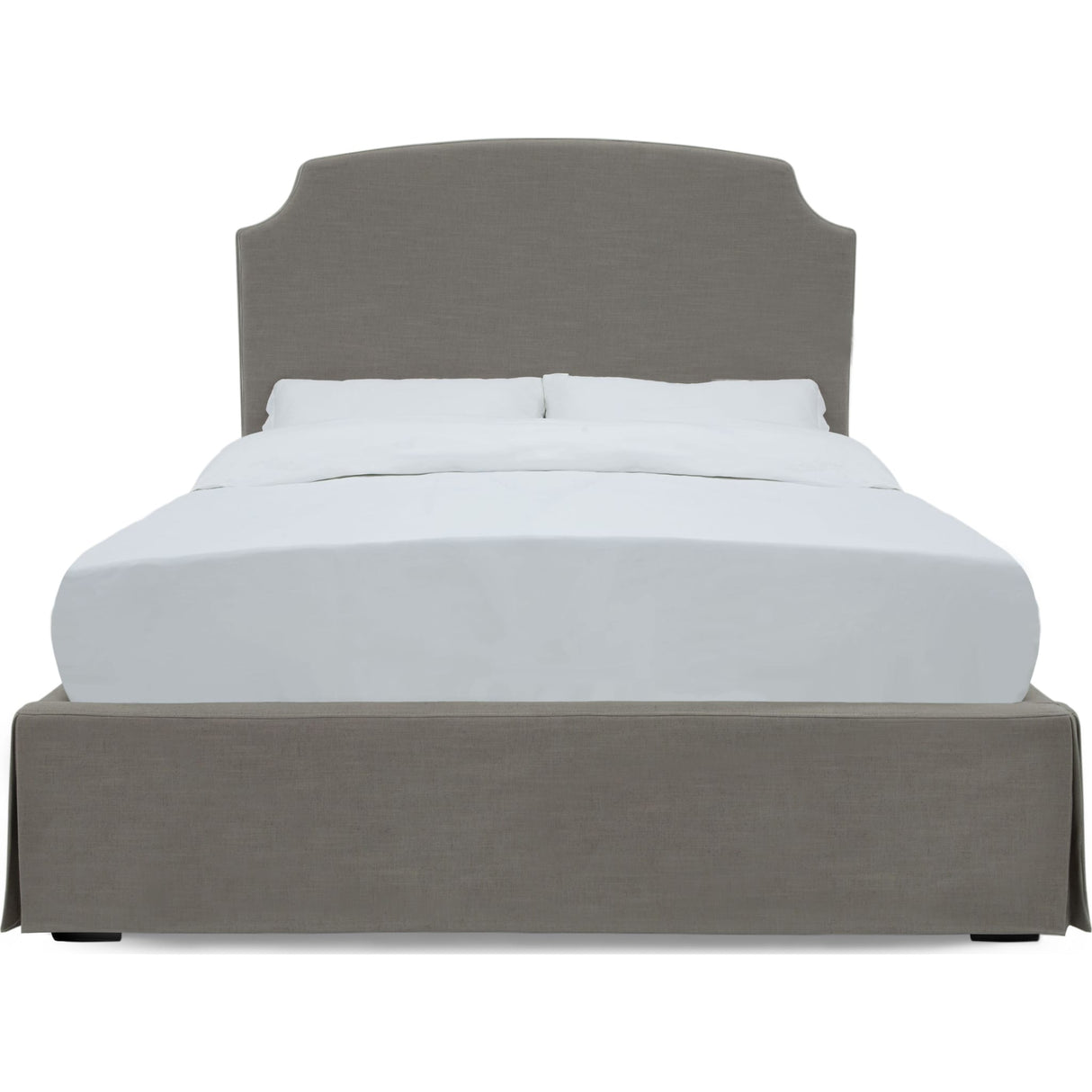 Laurel UpholsteredSkirted Storage Panel Bed in Wheat