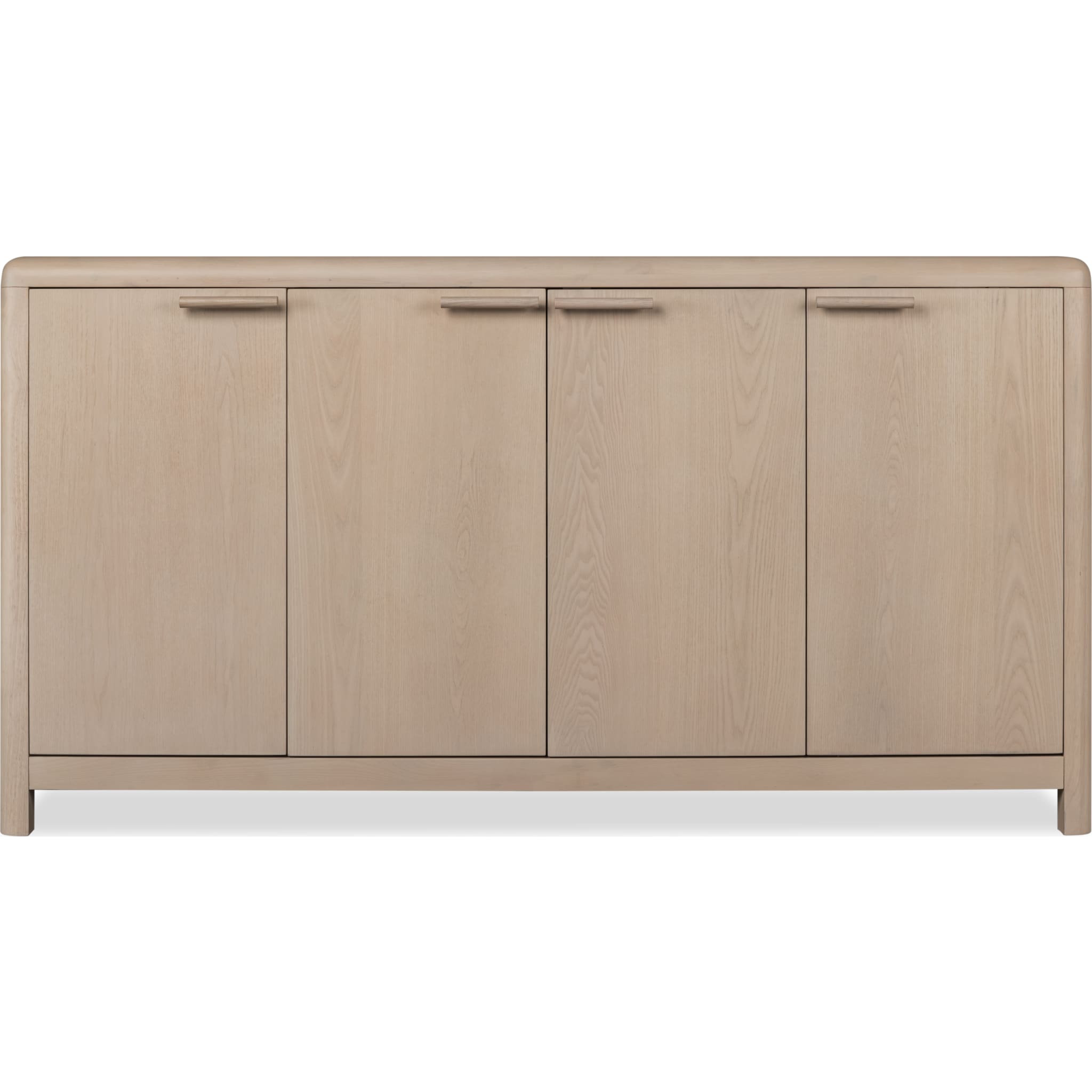 Liv Four Door Ash Wood Sideboard in White Sand