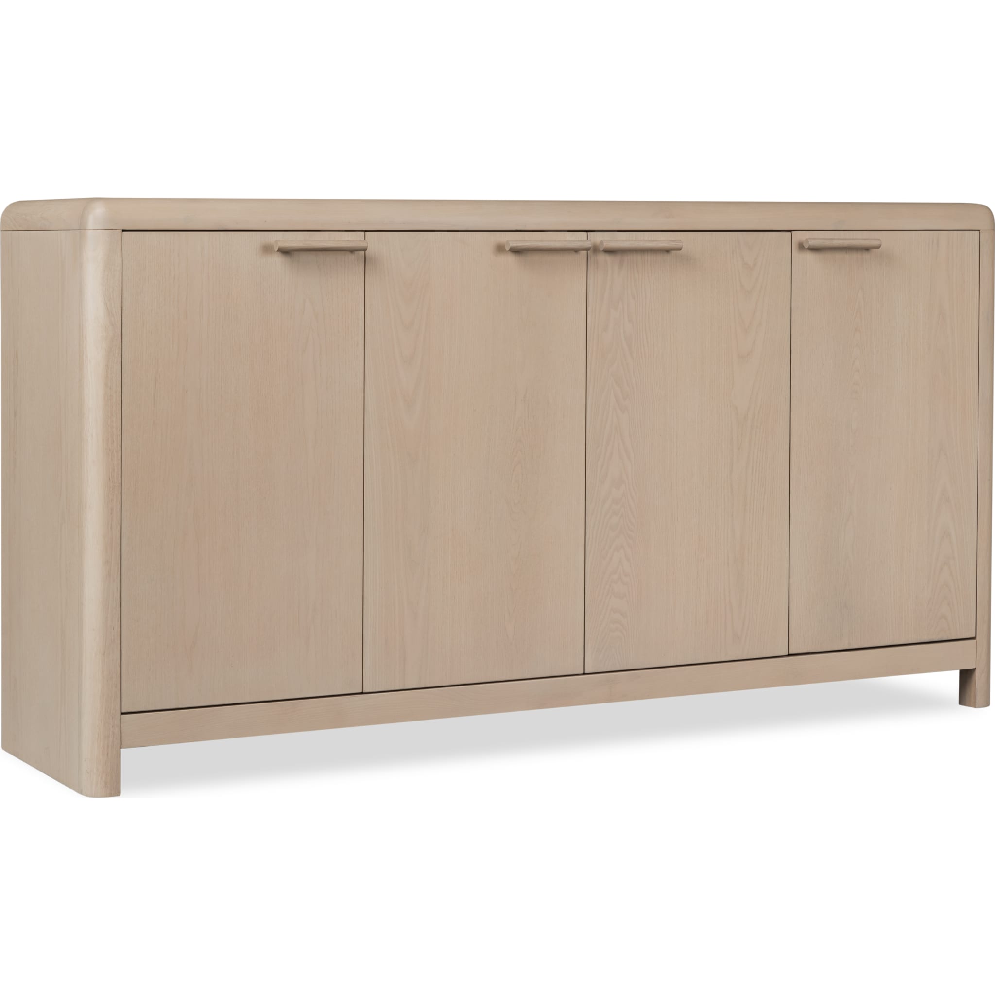 Liv Four Door Ash Wood Sideboard in White Sand