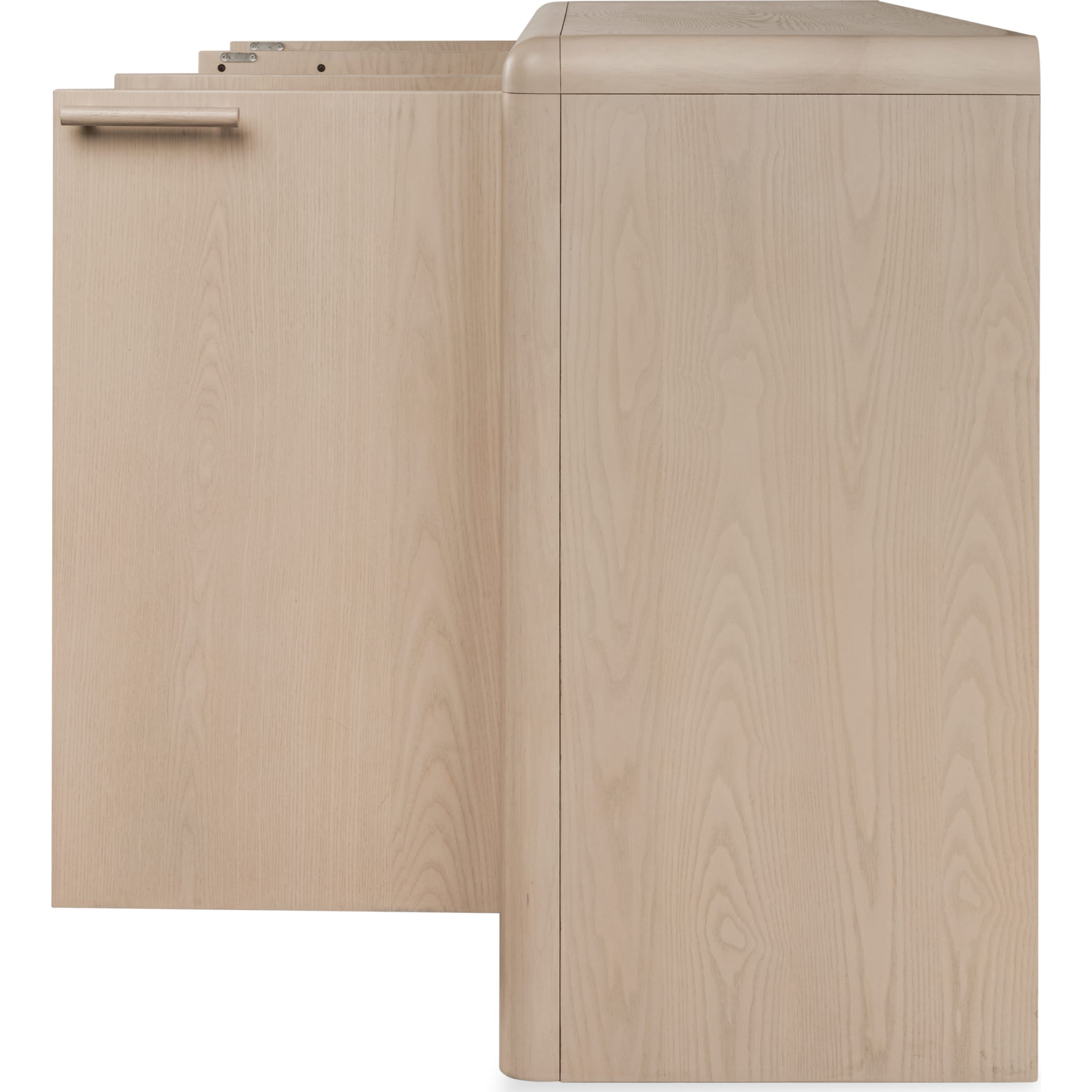 Liv Four Door Ash Wood Sideboard in White Sand