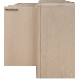 Liv Four Door Ash Wood Sideboard in White Sand