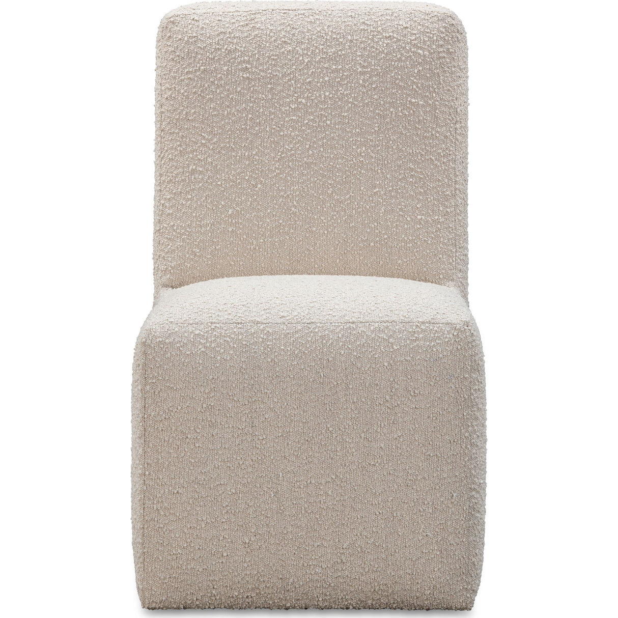 Liv Fully Upholstered Dining Chair in Brun Boucle