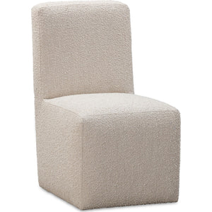 Liv Fully Upholstered Dining Chair in Brun Boucle