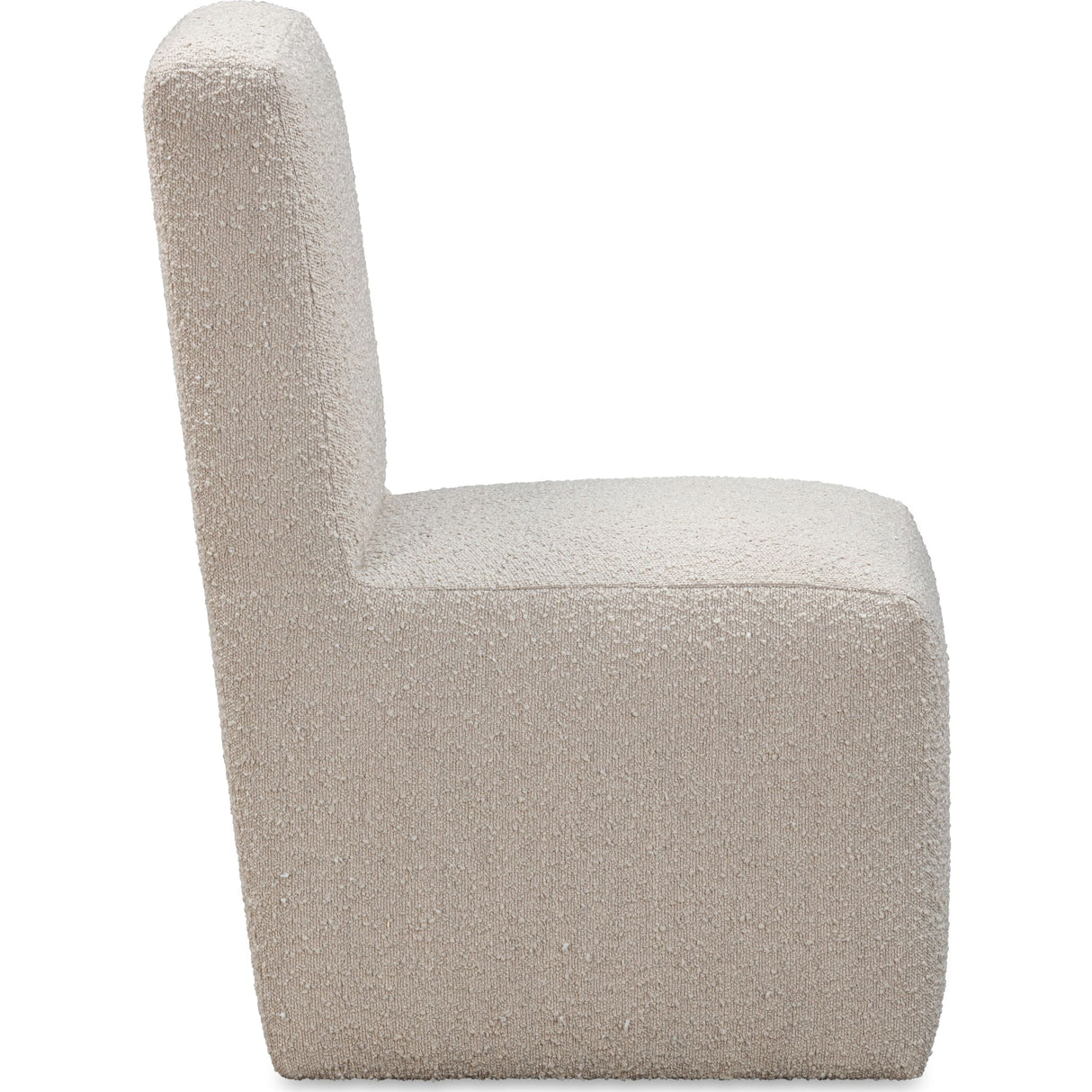 Liv Fully Upholstered Dining Chair in Brun Boucle