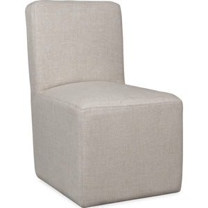 Liv Fully Upholstered Dining Chair in Natural Linen
