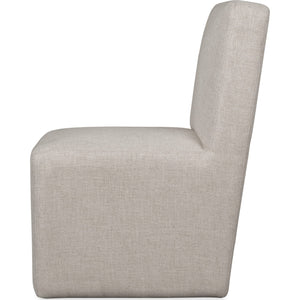 Liv Fully Upholstered Dining Chair in Natural Linen