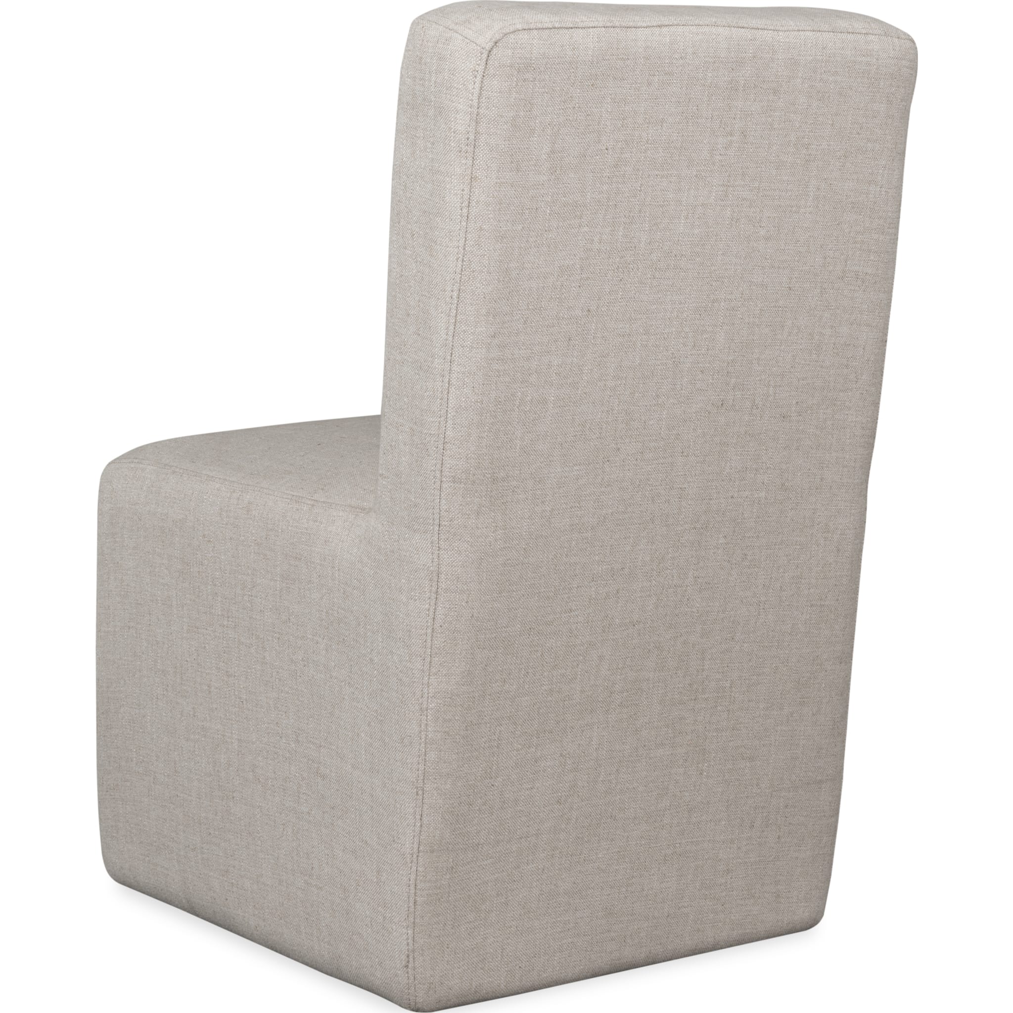 Liv Fully Upholstered Dining Chair in Natural Linen