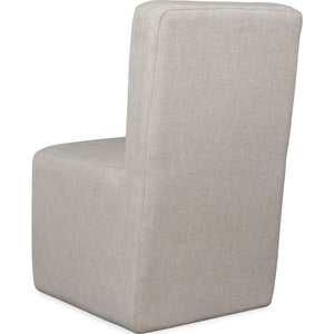 Liv Fully Upholstered Dining Chair in Natural Linen