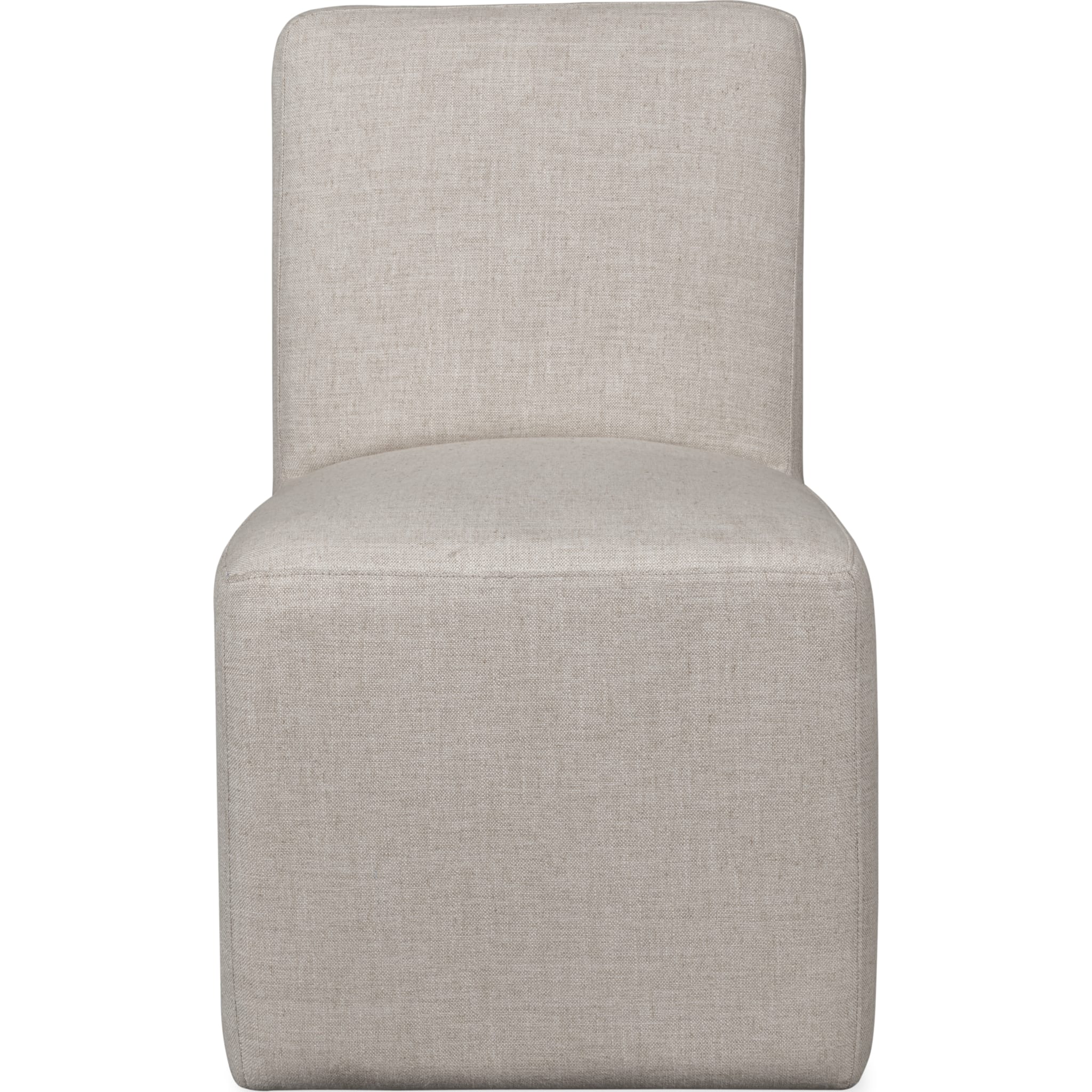 Liv Fully Upholstered Dining Chair in Natural Linen