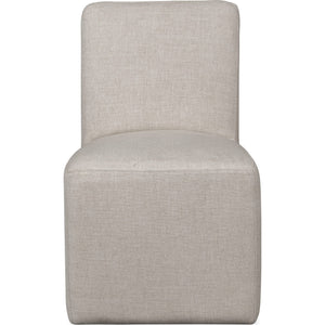 Liv Fully Upholstered Dining Chair in Natural Linen