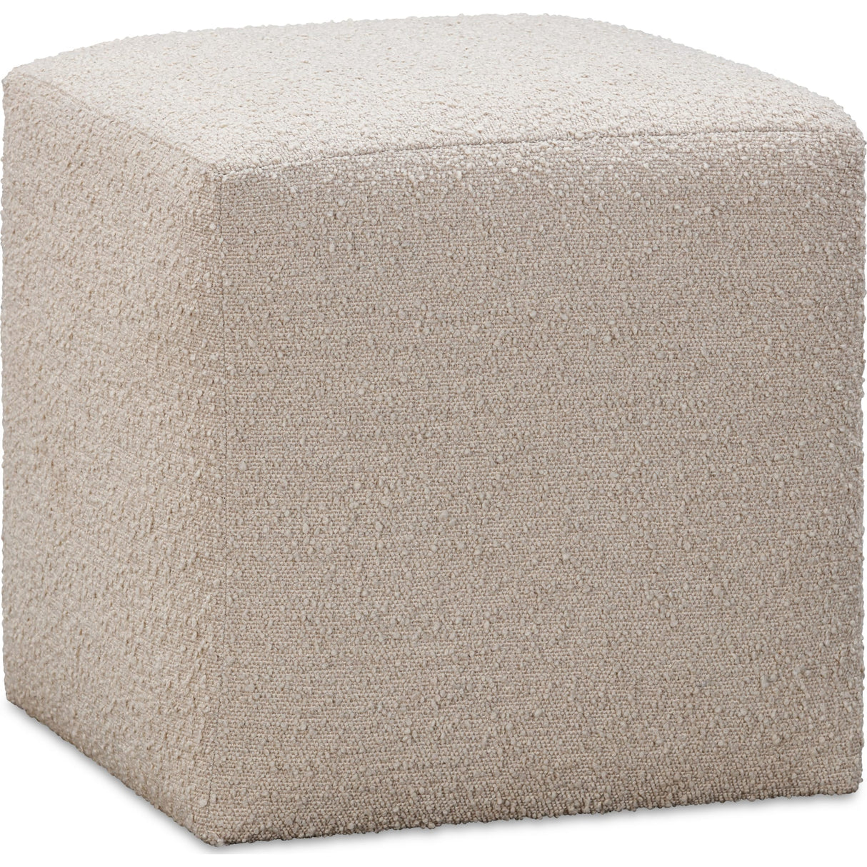 Liv Fully Upholstered Dining Ottoman in Brun Boucle