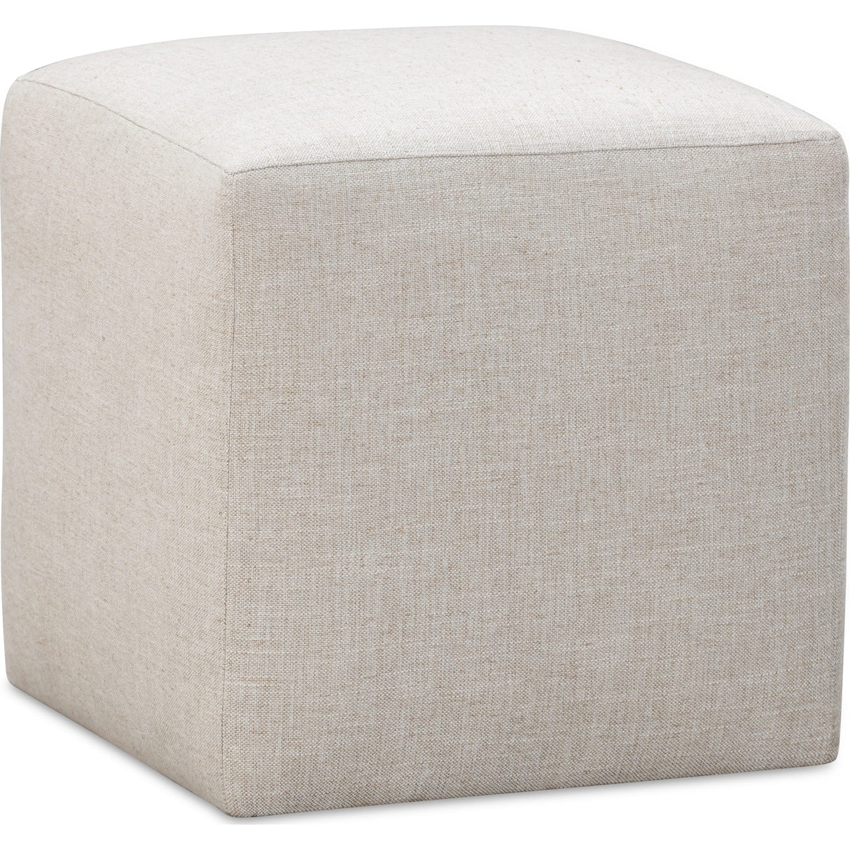Liv Fully Upholstered Dining Ottoman in Natural Linen