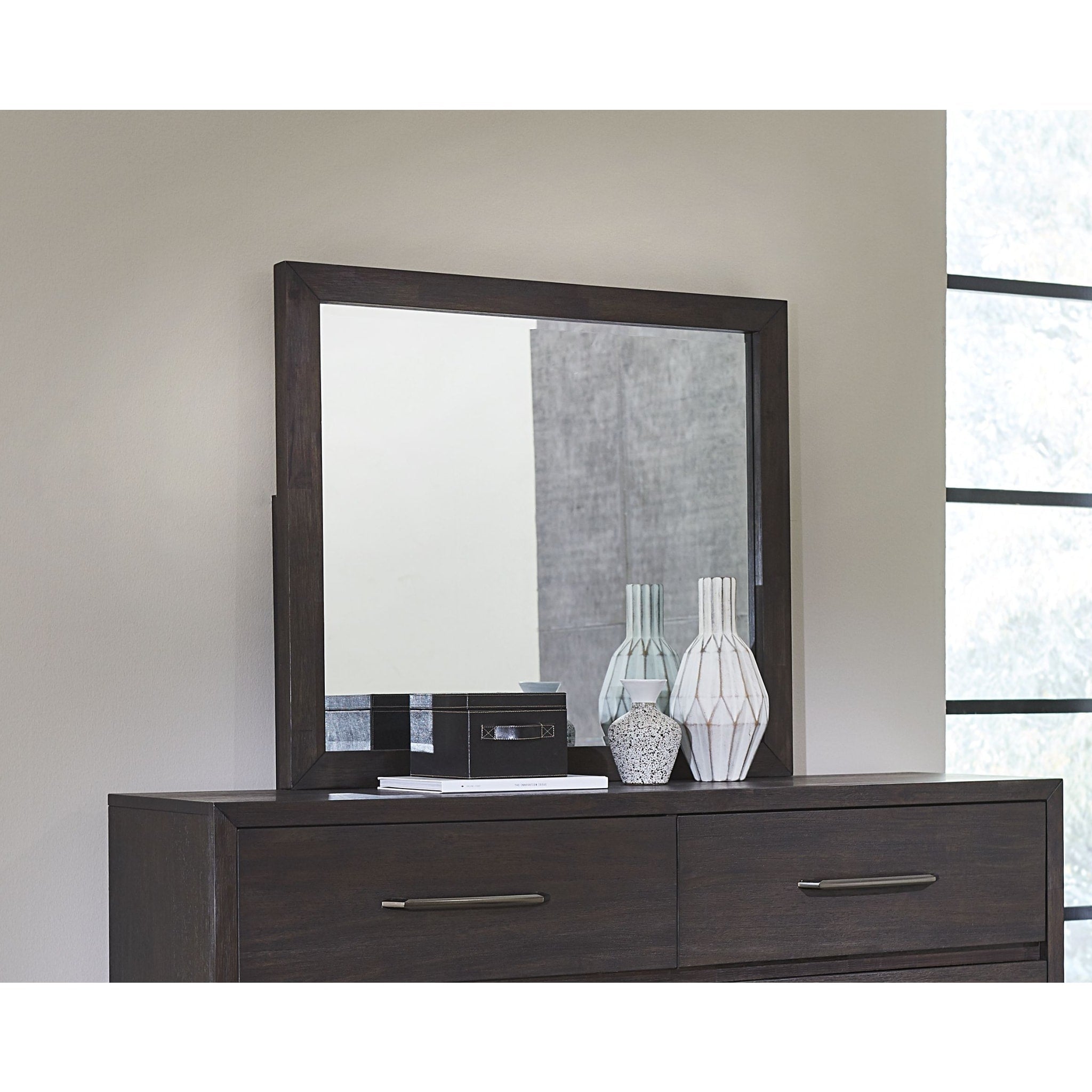 Lucerne Mirror in Vintage Coffee