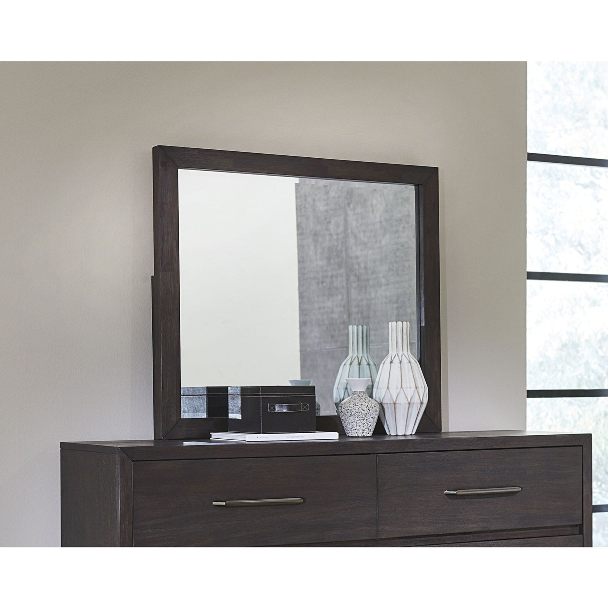 Lucerne Mirror in Vintage Coffee