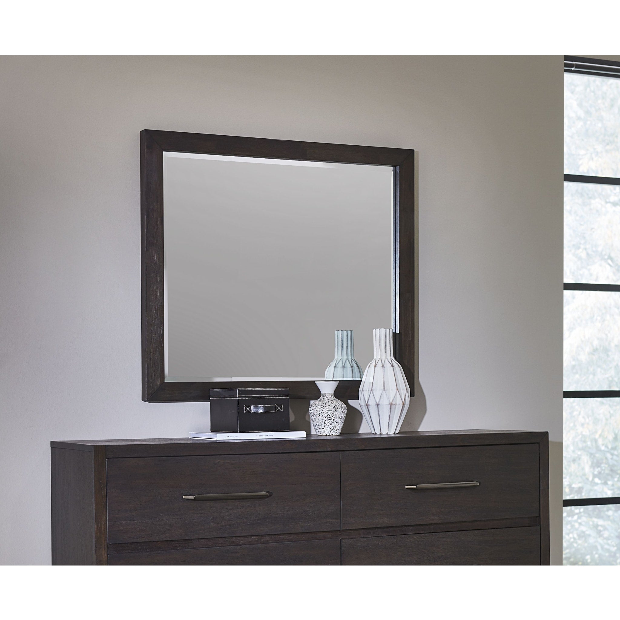 Lucerne Mirror in Vintage Coffee