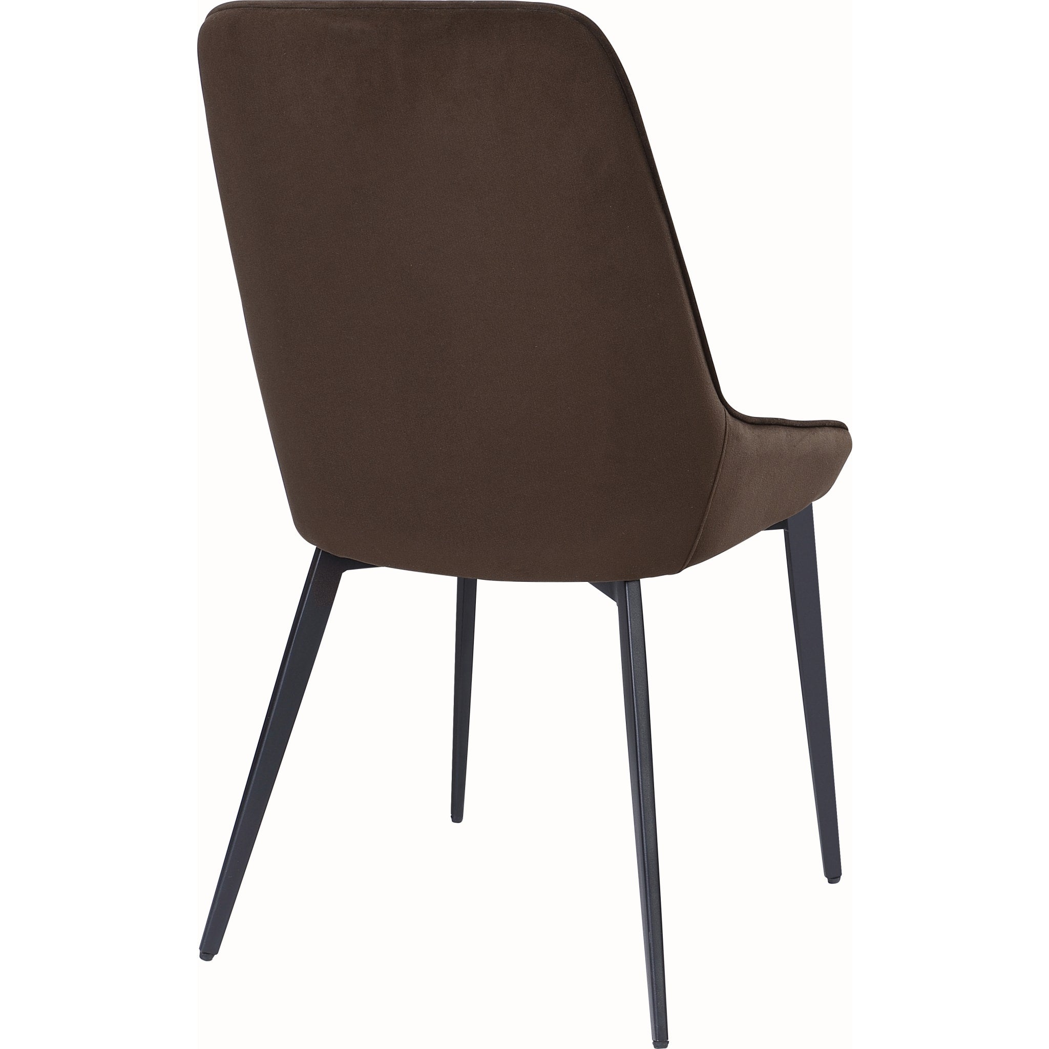 Lucia Metal Leg Upholstered Dining Chair in Penny  Velvet and Gunmetal