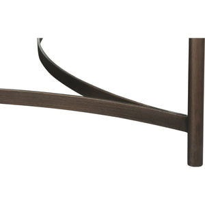 Lyon Round Natural Concrete and Metal Coffee Table