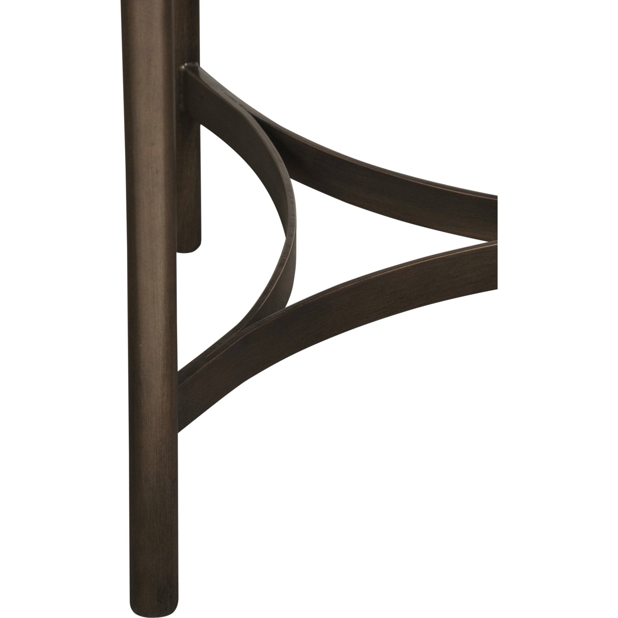 Lyon Round Natural Concrete and Metal Side Table