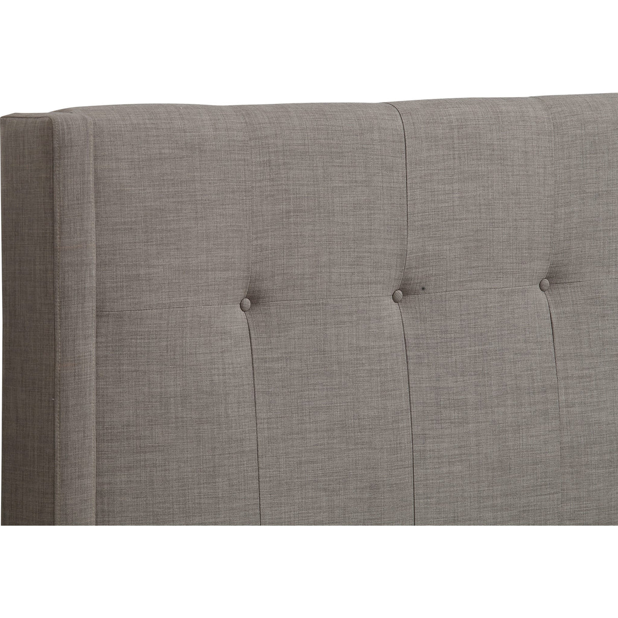 Madeleine Wingback Upholstered Headboard in Dolphin Linen