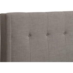 Madeleine Wingback Upholstered Headboard in Dolphin Linen