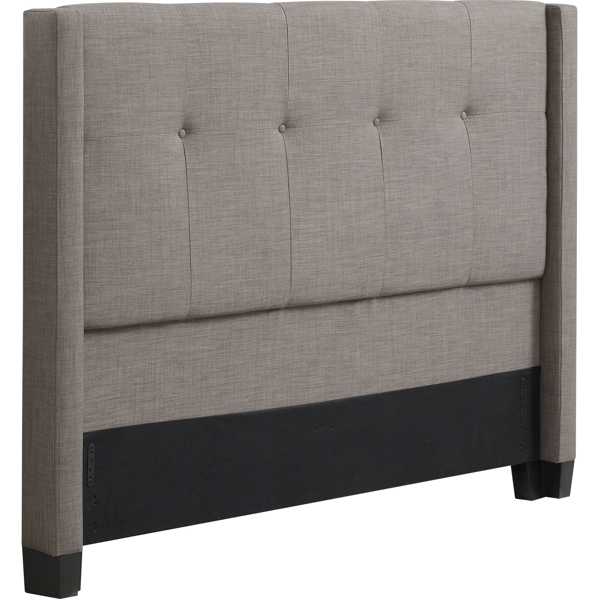 Madeleine Wingback Upholstered Headboard in Dolphin Linen