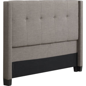 Madeleine Wingback Upholstered Headboard in Dolphin Linen