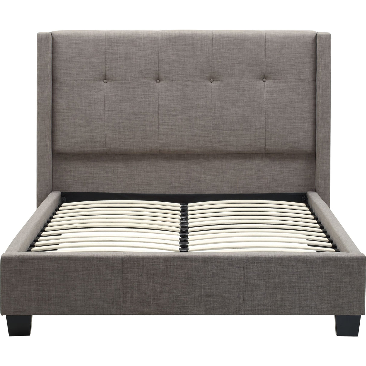 Madeleine Wingback Upholstered Platform Bed