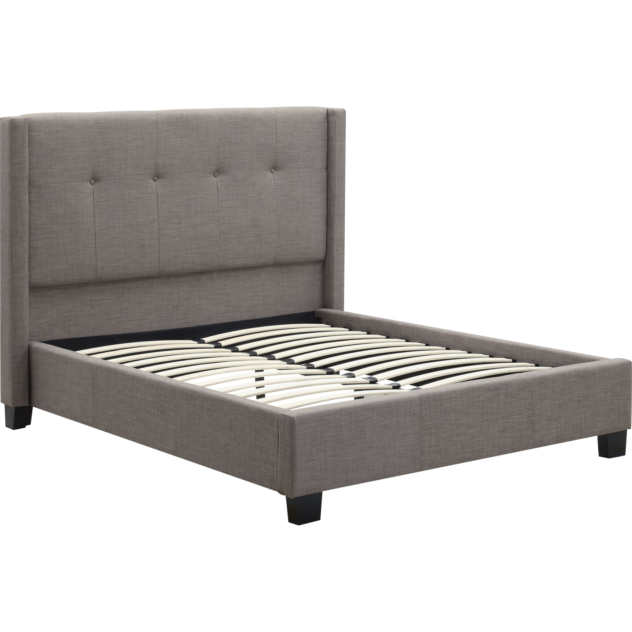Madeleine Wingback Upholstered Platform Bed