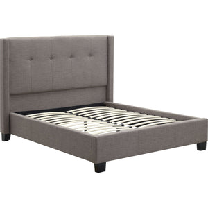 Madeleine Wingback Upholstered Platform Bed
