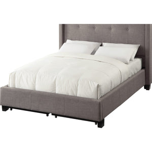 Madeleine Wingback Upholstered Platform Storage Bed