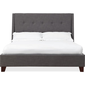 Madera Upholstered Platform Bed in Dark Charcoal (2026)