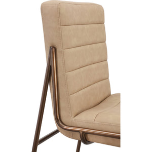 Madison Metal Frame Counter Stool in Honey Synthetic Leather