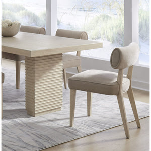 Magnolia Wood Frame Upholstered Dining Chair in Brown Sugar Chenille