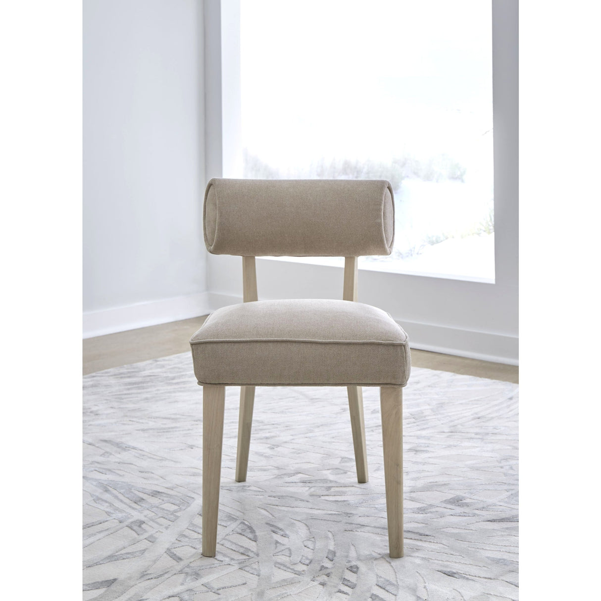 Magnolia Wood Frame Upholstered Dining Chair in Brown Sugar Chenille