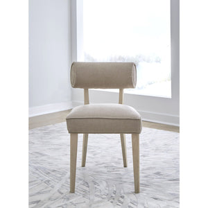 Magnolia Wood Frame Upholstered Dining Chair in Brown Sugar Chenille