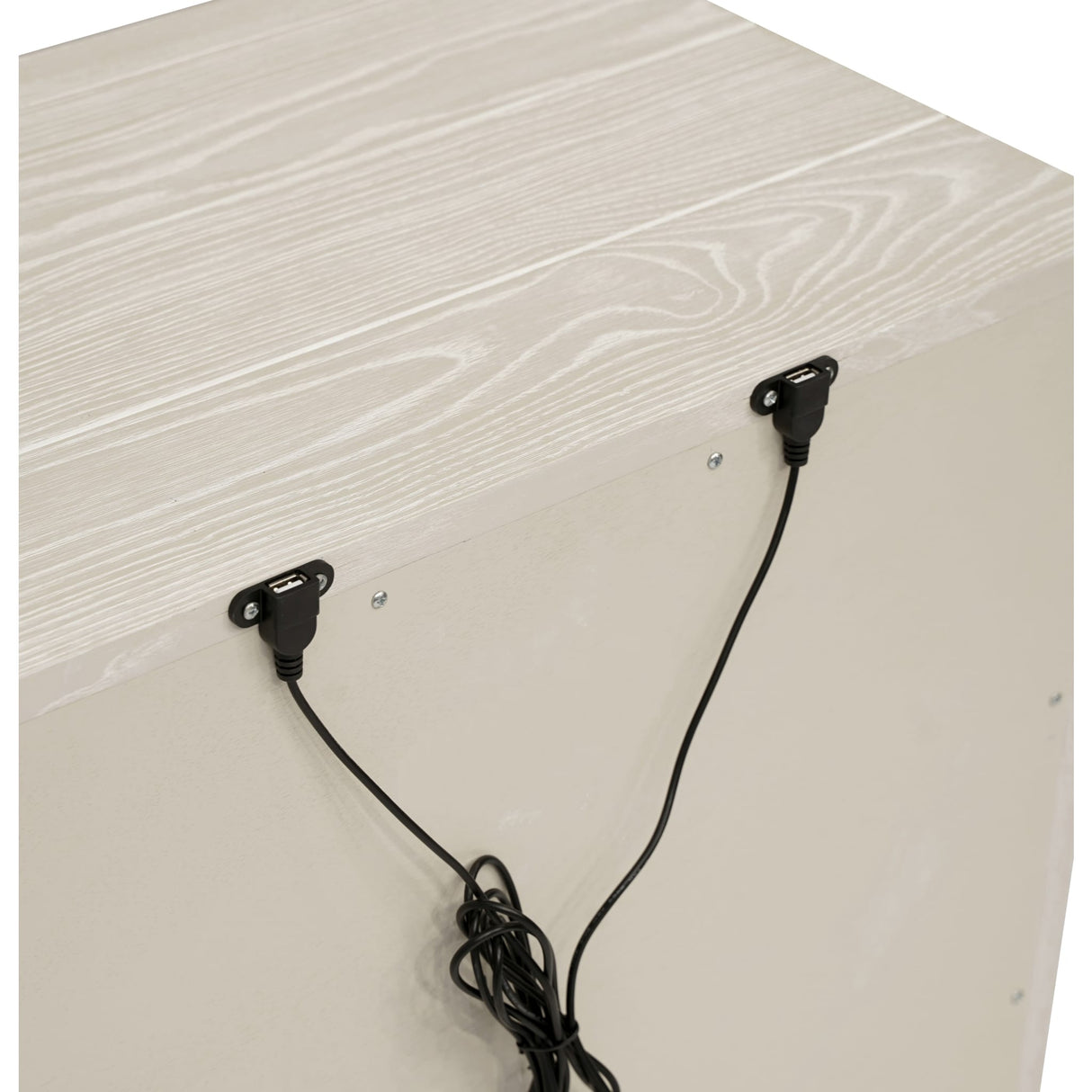 Maxime Three Drawer USB-Charging Nightstand