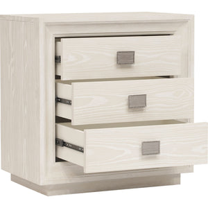 Maxime Three Drawer USB-Charging Nightstand