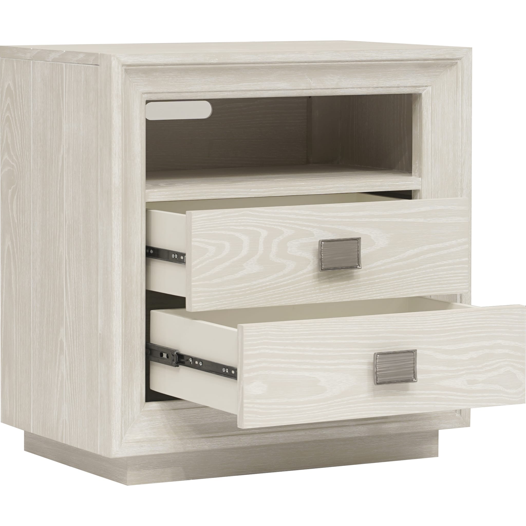 Maxime Two Drawer USB-Charging Nightstand