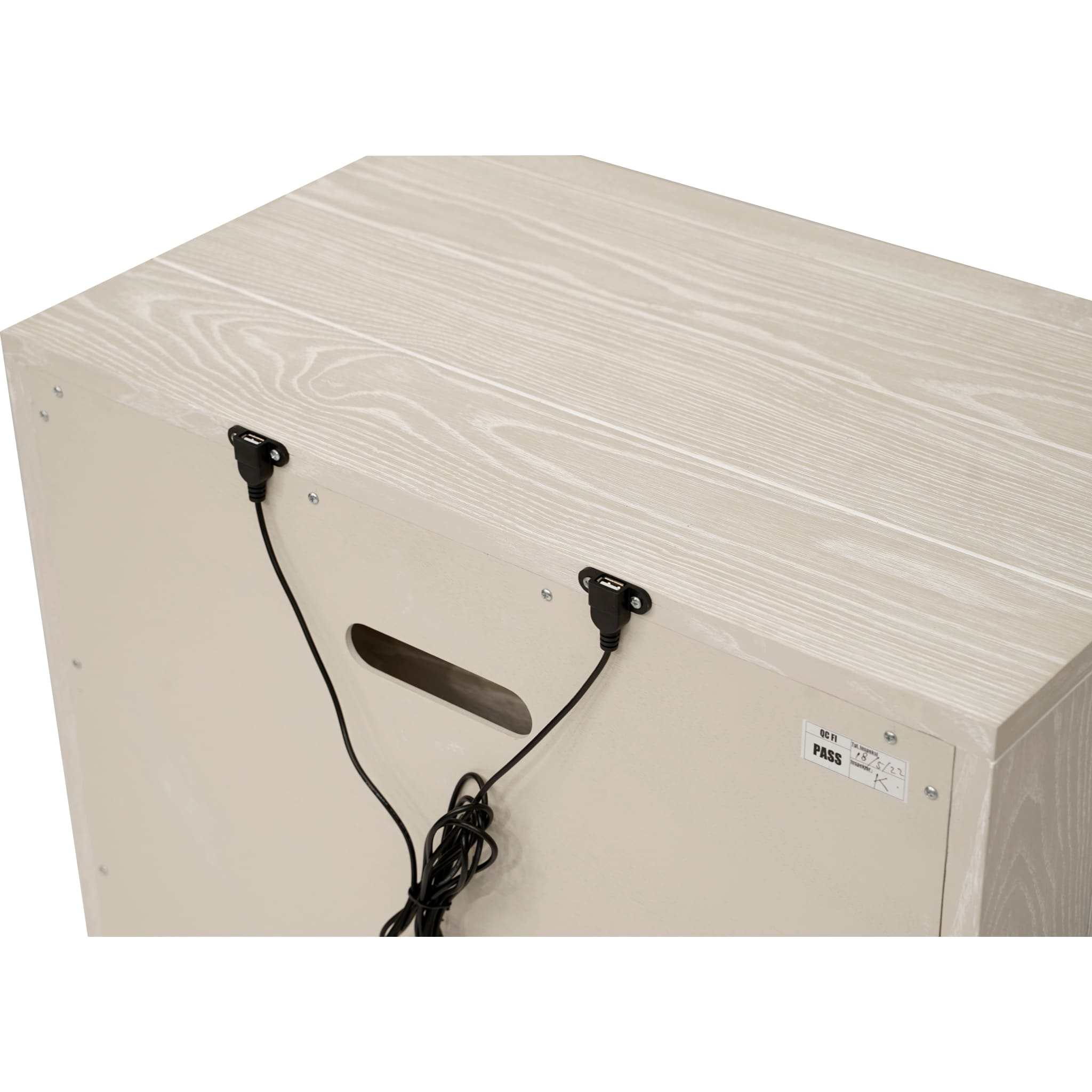 Maxime Two Drawer USB-Charging Nightstand