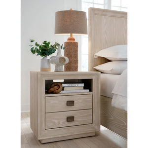 Maxime Two Drawer USB-Charging Nightstand
