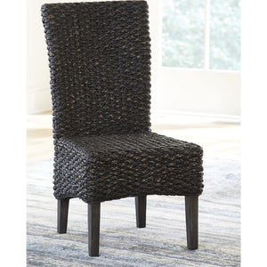 Meadow Chair Water Hyacinth in Graphite