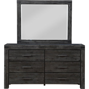 Meadow Six Drawer Solid Wood Dresser in Graphite (2024)
