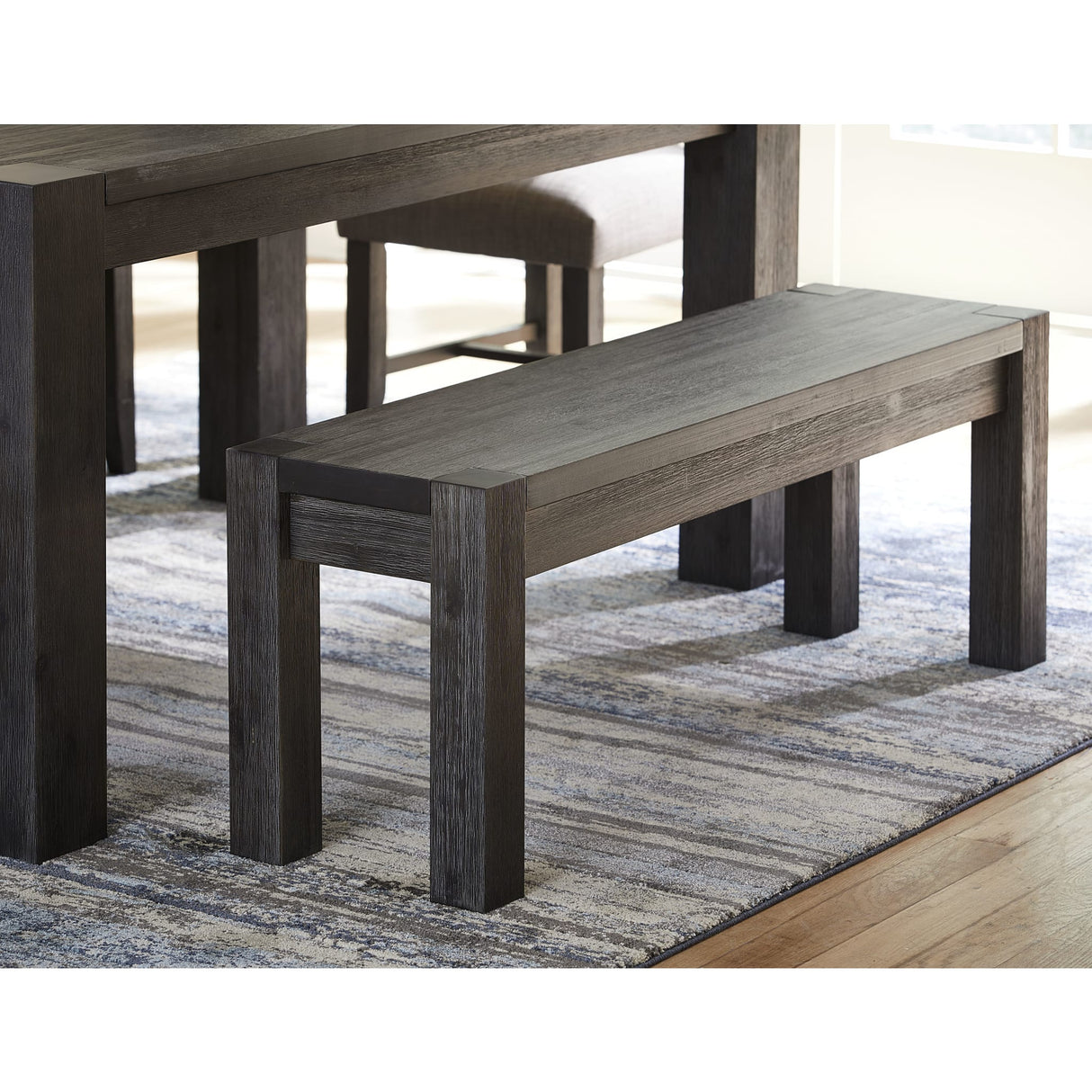 Meadow Solid Wood Bench in Graphite