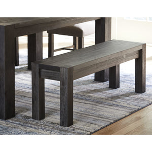 Meadow Solid Wood Bench in Graphite