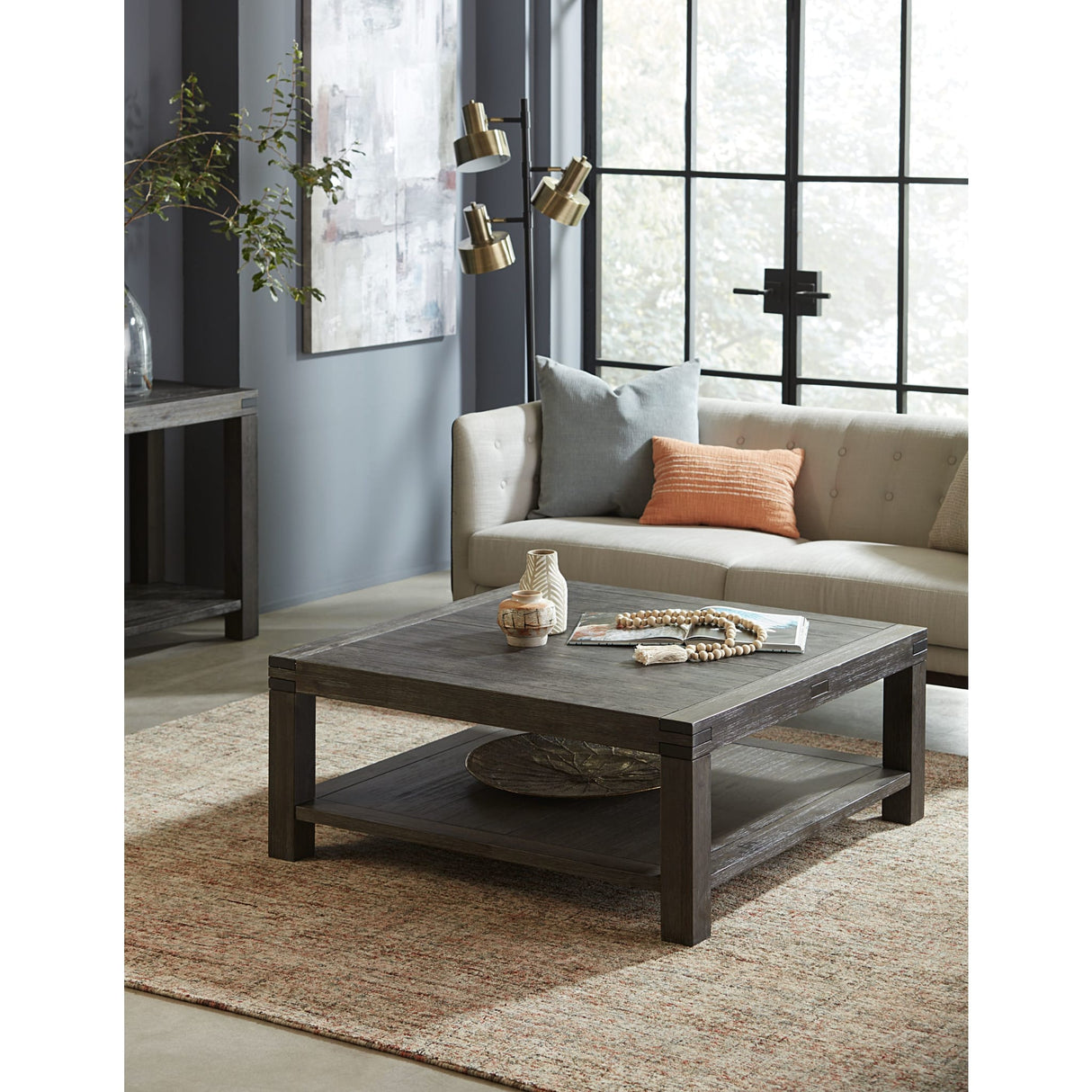 Meadow Solid Wood Coffee Table in Graphite