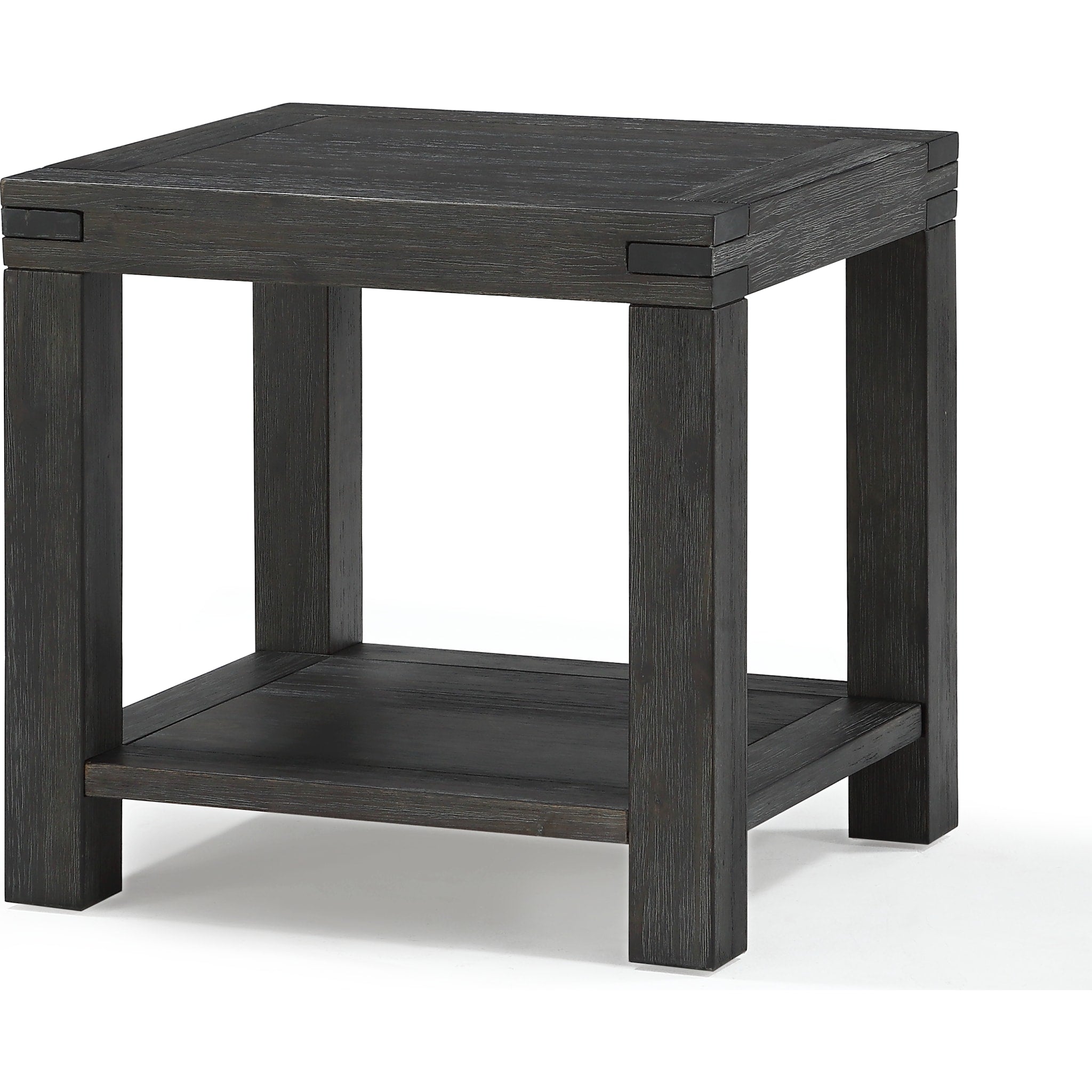 Meadow Solid Wood End Table in Graphite