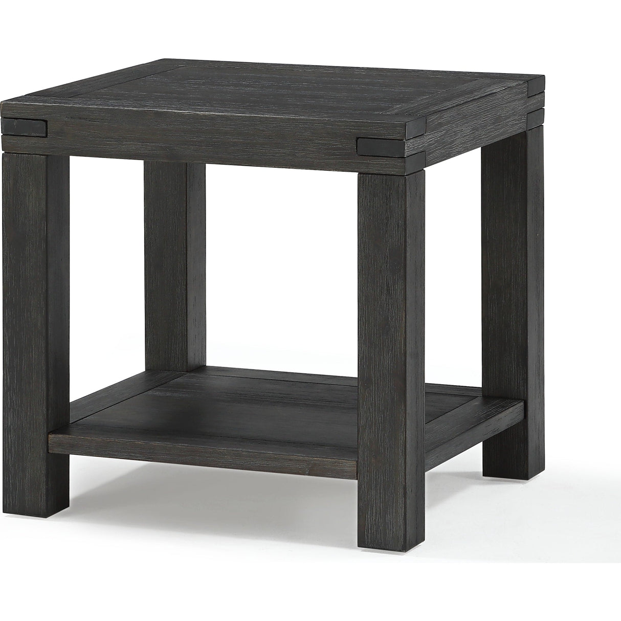 Meadow Solid Wood End Table in Graphite