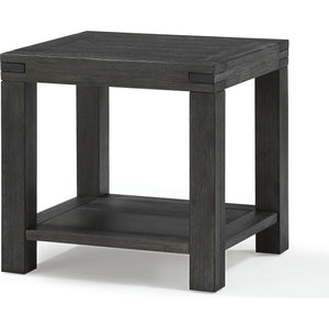Meadow Solid Wood End Table in Graphite