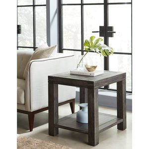 Meadow Solid Wood End Table in Graphite